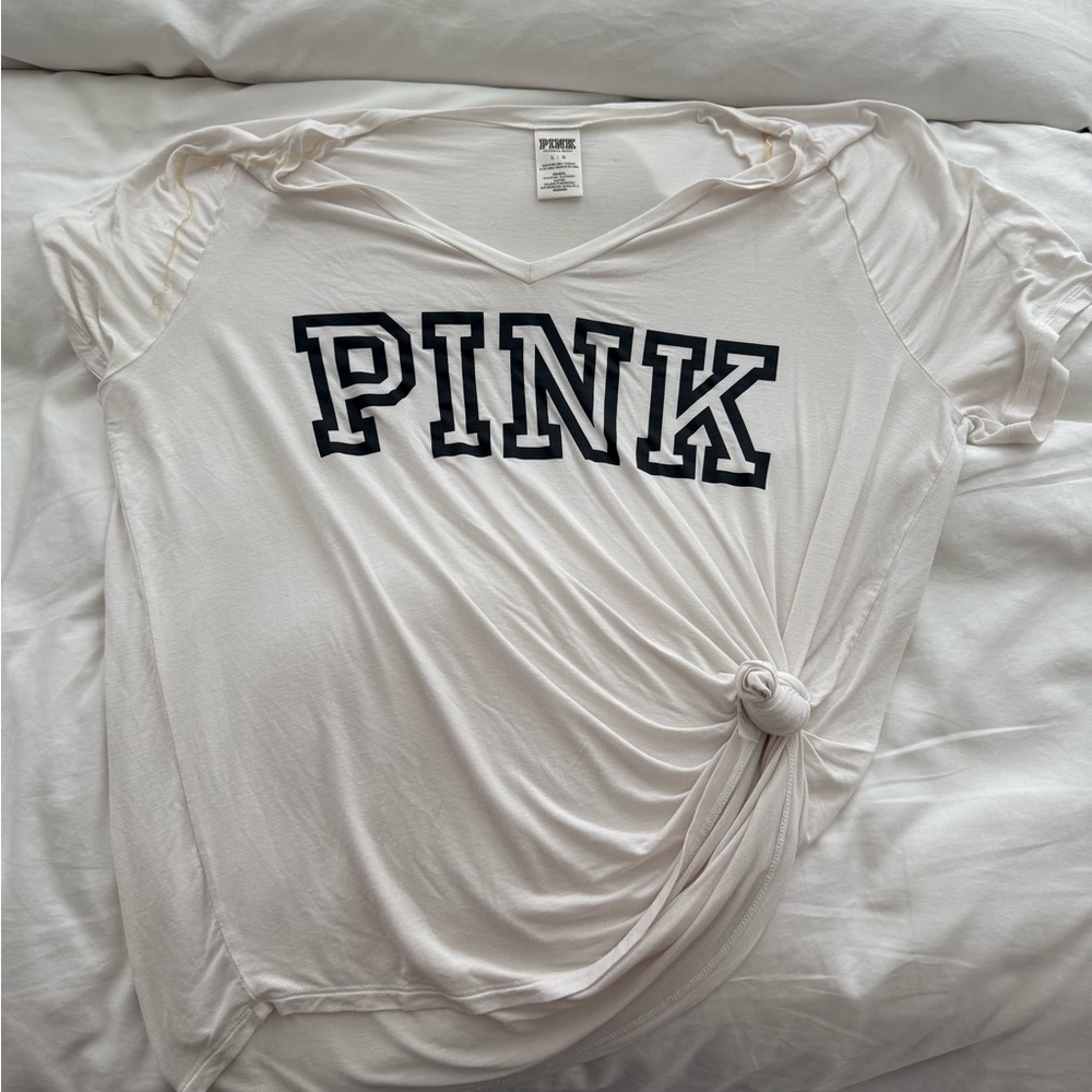 PINK Victoria's Secret White T-Shirt